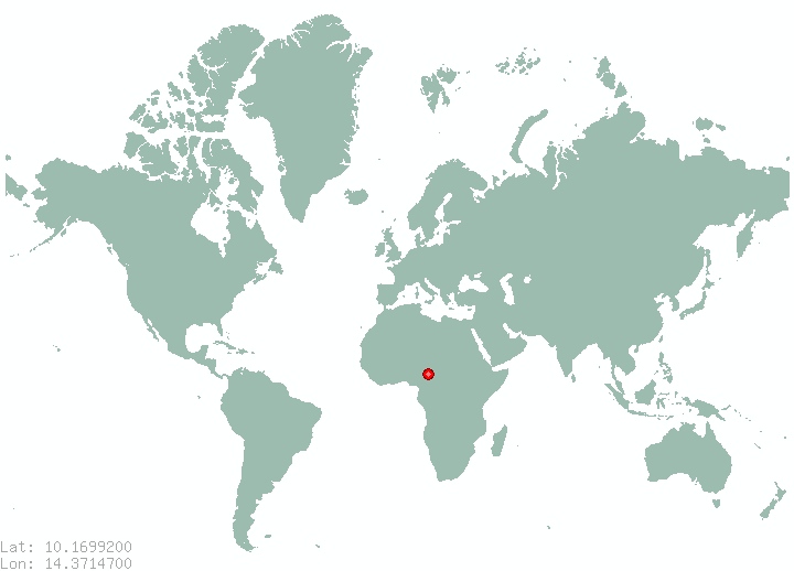 Ligazang in world map