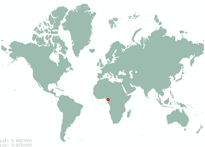 Numben in world map
